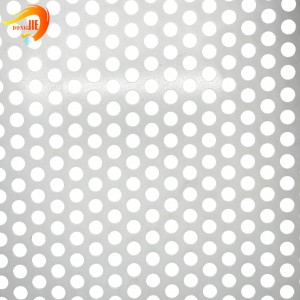 Decorative white perforated metal sheet ceiling tiles