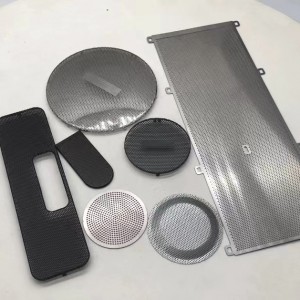 Customized etched car audio grille metal mesh
