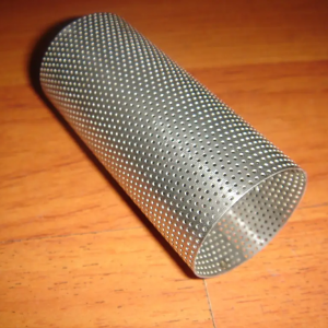 Cartucho de tubo de filtro de tela de malha perfurada / Tela de filtro de malha de metal cilíndrica