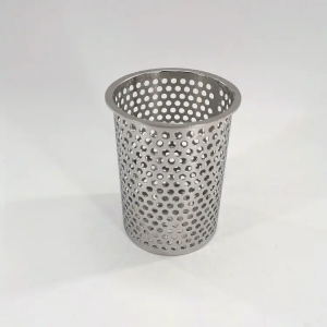 Factory supply 304 stainless steel water perforated filter tube