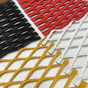 Powder Coated Colorful Expanded Metal Mesh Panel for Curtain Wall