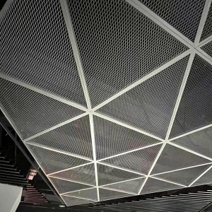 Customized Suspended Ceiling/Facade Cladding Decorative Aluminum Expanded Metal Mesh