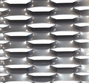 Buitelugversiering gordynmuur aluminium staal uitgerekte metaal gaas