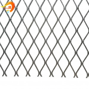 Stainless steel flattened custom expanded metal grill mesh for bbq