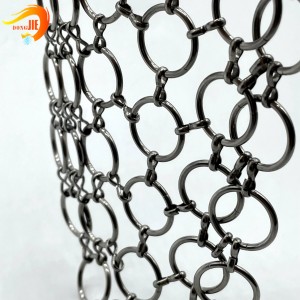 PriceList for Double Hooks Chain Fly Screen - China Supply 316 Stainless Steel Chainmail Ring Mesh Curtain – Dongjie