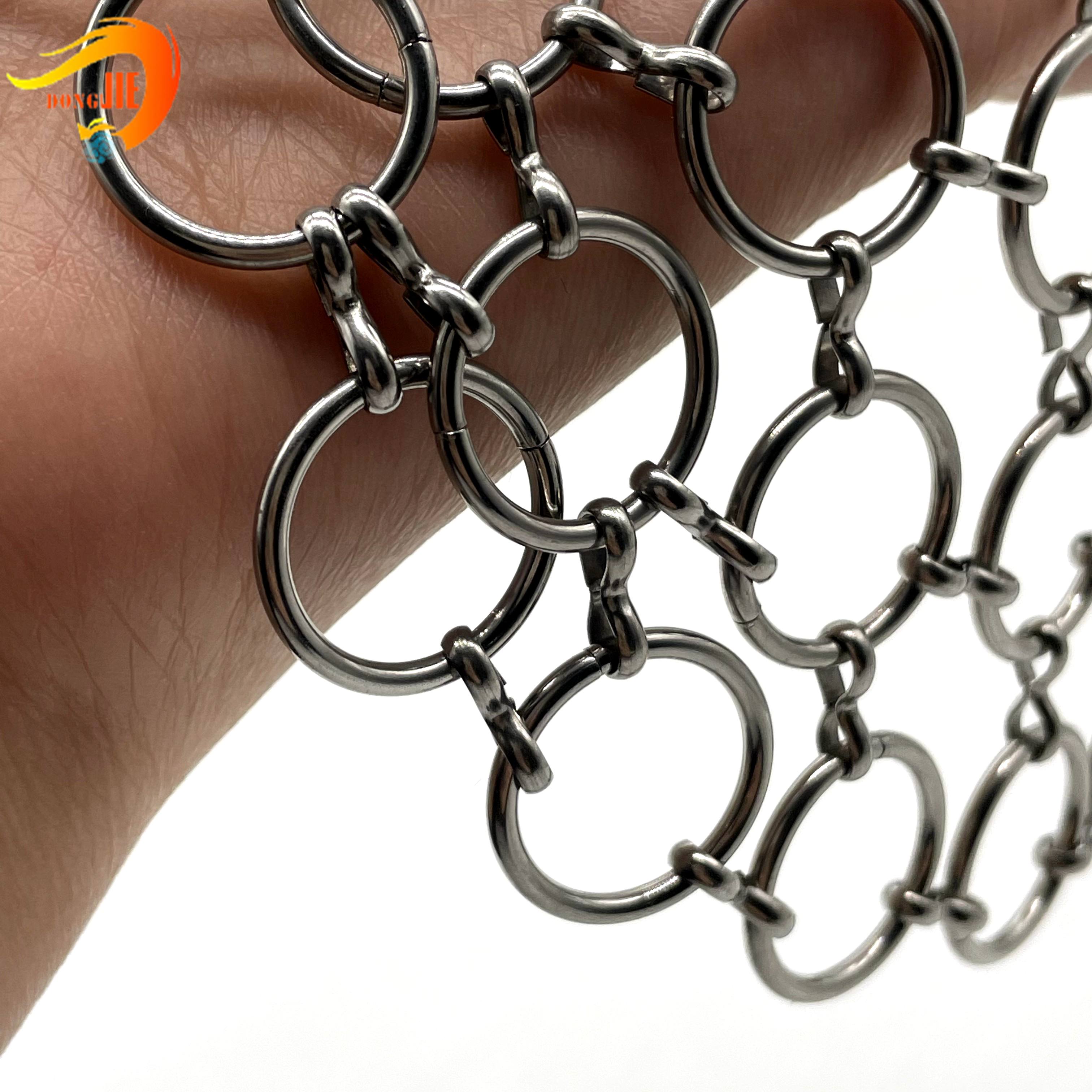 China Cheap price Ring Mesh - 304 316 Stainless Steel Chainmail Ring Mesh Curtain Factory – Dongjie