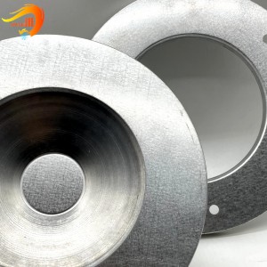 Kina od nehrđajućeg čelika okruglog oblika filter metalnih završnih kapica