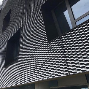 Penutup fasad logam dekoratif aluminium eksterior diperluas