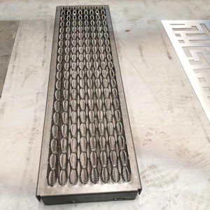 Crocodile mouth 304stainless steel perforated stairs
