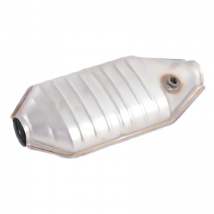 Three Way Oval Universal Catalytic Converter with Ceramic Substrate