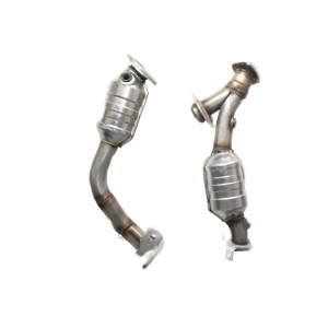 Factory direct supply Autoparts exhauster pipe ceramic honeycomb catalytic converter for Mitsubishi pajero sport Triton