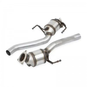 Three way Catalytic Converter Auto Exhaust System Customizable Direct Fit Catalytic Converters For Porsche Cayenne 4.2 4.5 Medium