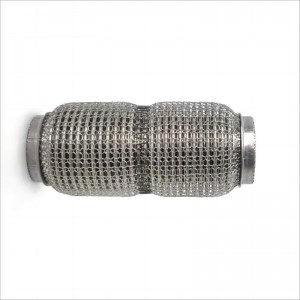 High quality ss 304 auto flexible exhaust pipe 50*100 wire mesh car exhaust system flexible pipe