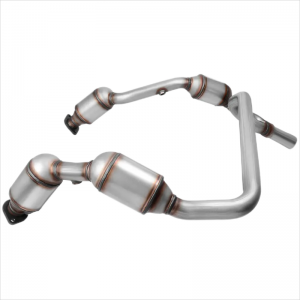Exhaust System Wholesale Mini Catalytic Converters For Jeep Wrangler JK 3.8L 2007-2009 Pipe