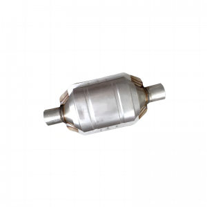 Three Way Oval Universal Catalytic Converter with Ceramic Substrate