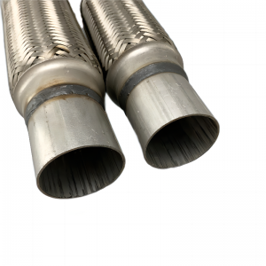 51x252x354 High Quality Auto Flexible Exhaust Pipe With Inner Braid And Extension Tube