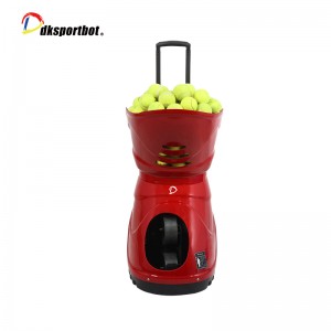 Remote Control Soft Tennis Ball Machine With Inside Li-Battery Factory