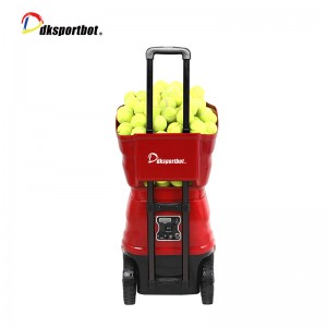 Remote Control Soft Tennis Ball Machine With Inside Li-Battery Factory