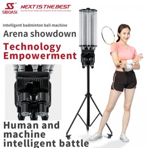 Badminton feeder machine with free remote control