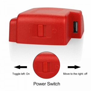 Power Source For Milwaukee M18 12V 18V 1.5A Battery Charger for Heated Jacket 49-24-2371 USB Power Adapter