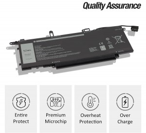 NF2MW Laptop Battery para sa Dell Latitude 7400 2-In-1 7146W 0C76H7 C76H7