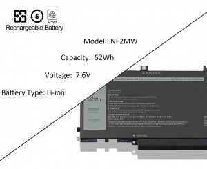 NF2MW Batería para portátil Dell Latitude 7400 2-en-1 7146W 0C76H7 C76H7