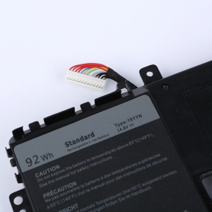 191YN-battery vir Dell Alienware 15 R1-reeks ALW15ED-1718 1728 1828T