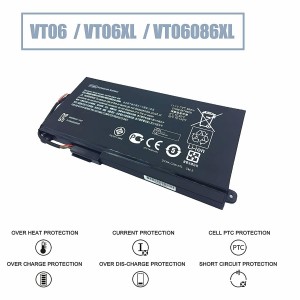 Baterai Laptop VT06XL Untuk HP Envy 17 3277NR 3070NR 17-3001ED 17T-3000