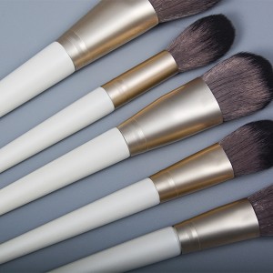 High quality 12Pcs private label Vegan Cosmetic Brush custom Artificial Synthetic Hair Wooden Handle Makeup Brush Set