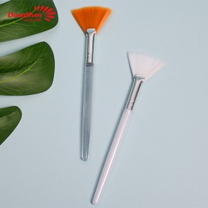 Professional Long Size Fan Brush Clay Mask Serum Tools Plastic Handle Synthetic Hair Cosmetic Beauty Skincare Makeup Tool