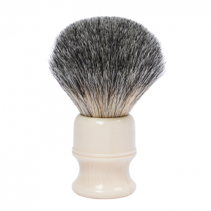 Dongshen Natural Pure Badger Hair Beige Resin Handle Premium Custom Mens Shaving Brush Travel Shave Brush
