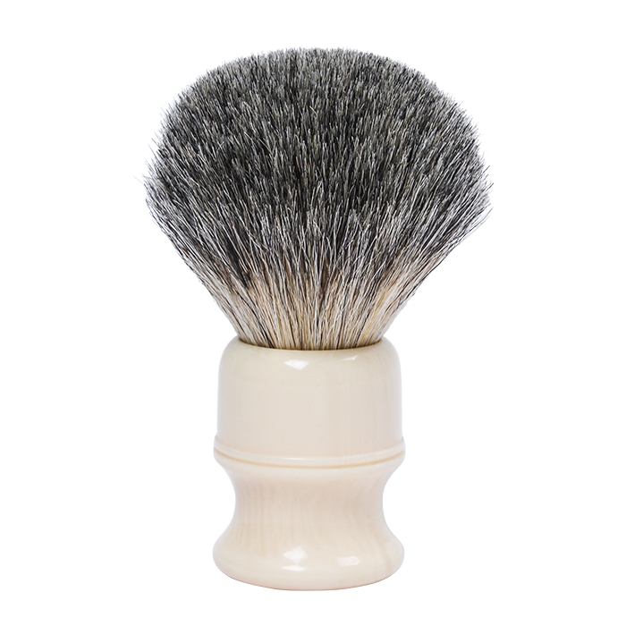 Dongshen Natural Pure Badger Hair Beige Resin Handle Premium Custom Mens Shaving Brush Travel Shave Brush 1