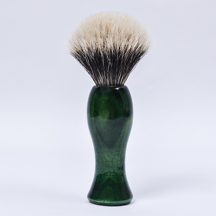 Dongshen high quality top selling manufacturer products two band badger hair wooden handle shaving brush wholesale 1