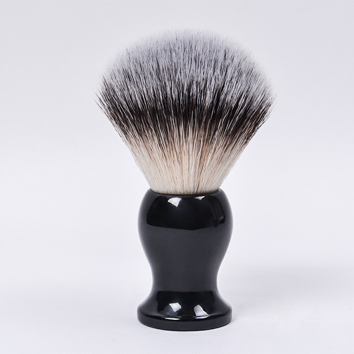 Dongshen high quality black resin handle high density fiber synthetic hair shaving brush