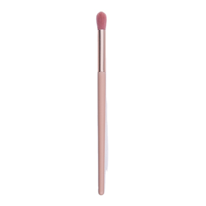 Dongshen Best Selling Pink Wood Handle Custom Synthetic Hair Makeup Brush Blending Eyeshadow Cosmetic Brush 1