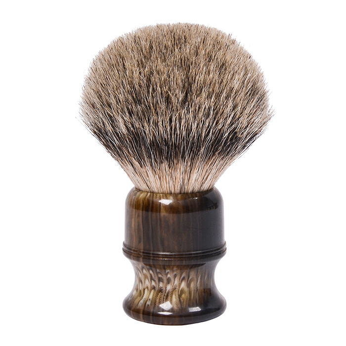 Dongshen පුද්ගලික ලේබලය Super Badger Hair Resin Handle Professional shaving Brush