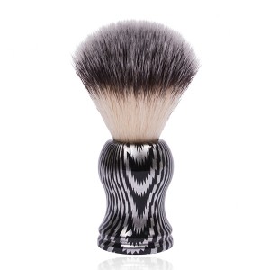 High Quality Gold Comb - Dongshen High quality private label zebra stripes plastic handle synthetic hair mens shaving brush custom shave brush – Dongmei