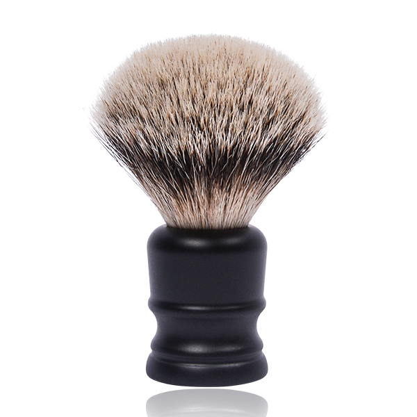 High quality private label resin handle silvertip badger hair shaving brush for men grooming