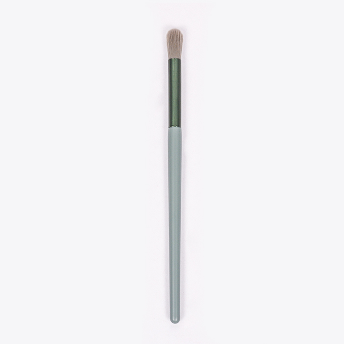 Wholesale Private Label Custom Logo Green Blending Eye Brush Vegan Eyeshadow Cosmetic Brushes Wood Single Makeup Brush