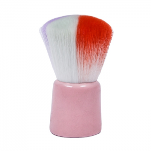 Dongshen Custom Logo Facial Synthetic Fiber Vegan Short Flat Kabuki Brush Makeup Brush Foundation Blusher Powder Brush