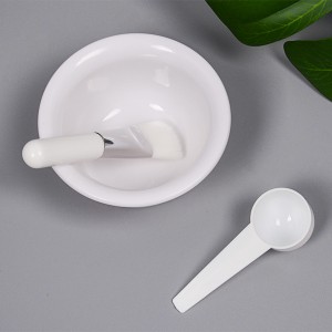 Dongshen High Quality Wholesale Round Shape Plastic Mask Spoon and Bowl Vegan Mask Makeup Brush DIY Facemask Mixing Tool for Makeup