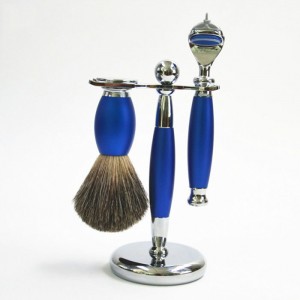 Best selling tsika yekuveura bhurasho mbicha set metal badger shaving brush kit yekugera kwevarume
