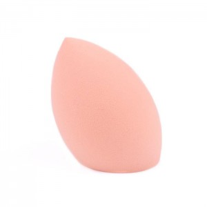 Dongshen wholesale light orange diagonal cut makeup sponge egg foundation cosmetic sponge blender