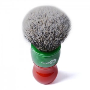 Търговия на едро с доставка на Amazon Най-добрата четка за бръснене на бръснар язовец Четка за бръснене с дръжка от смола за мъже Инструменти за почистване на брада