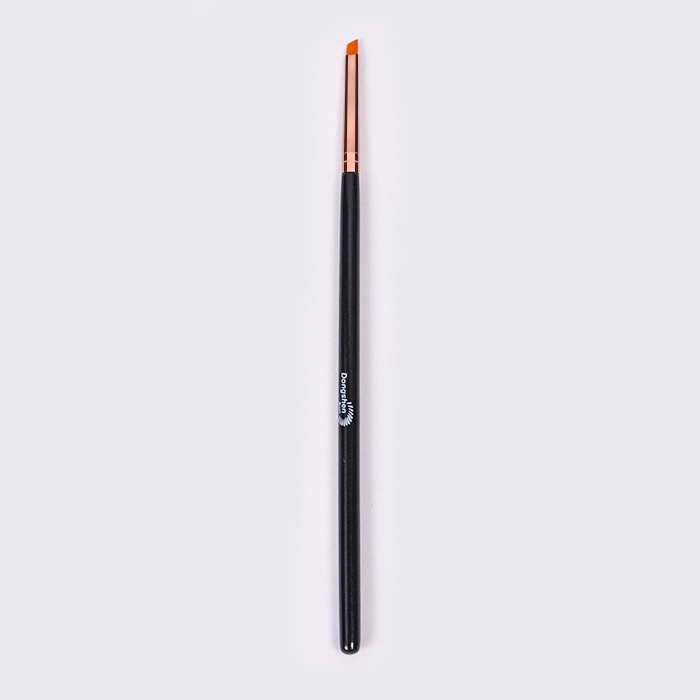 Custom high quality small angled eyeliner brush single eyebrow brushes makeup tool