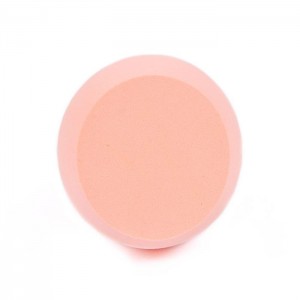 Dongshen, venta al por mayor, naranja claro, corte diagonal, esponja de maquillaje, base de huevo, licuadora de esponja cosmética