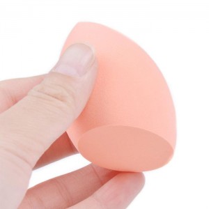 Dongshen en-gros portocaliu deschis tăiat diagonală machiaj burete ou fond de ten cosmetic burete blender