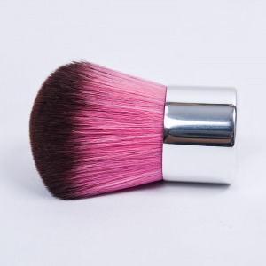 DM Grosir Private Label Facial Serat Sintetis Vegan Kabuki Makeup Brush Blusher Powder Brush