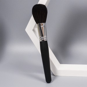 DM high end single blush/powder brushes private label goat hair makeup brush with wooden handle for beauty