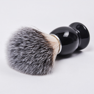 High quality comfortable fiber synthetic hair black color wood handle shaving brush men’s care